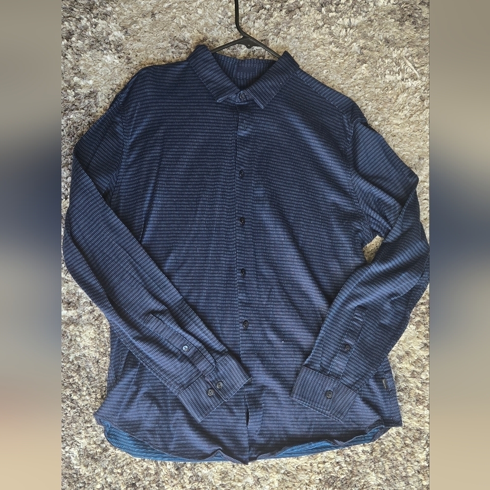 Ck Blue Button-Up Shirt